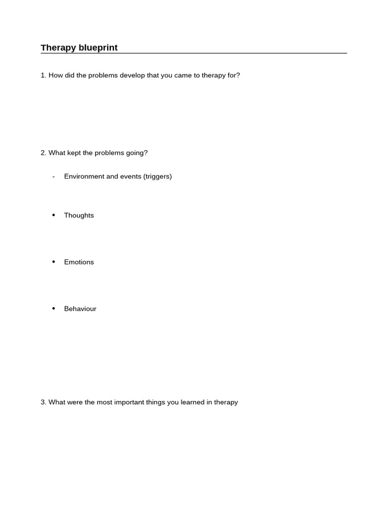 Blueprint Template | PDF