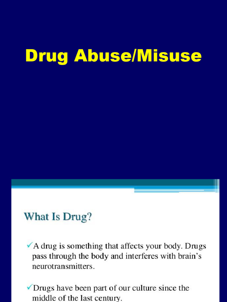 Drug Abuse (1) | PDF | Substance Abuse | Adolescence