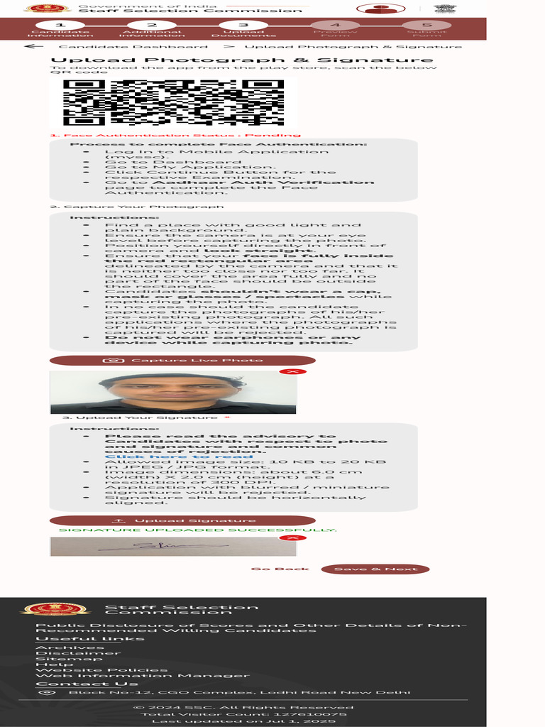 SSC Candidate Photo & Signature Upload Guide | PDF | Photograph | Imaging