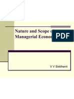 Nature and Scope of Managerial Economics: V V Siddhanti