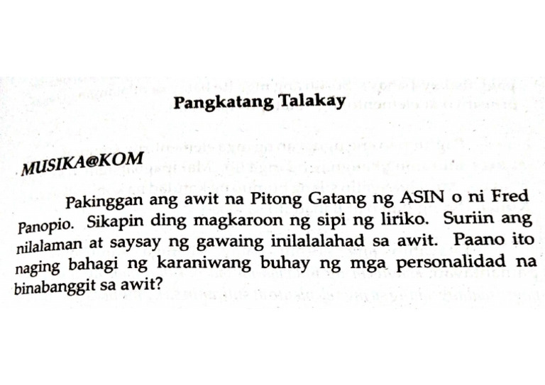 Takdang Aralin Sa Komfil | PDF