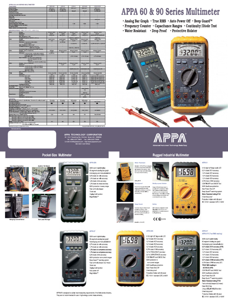 APPA 60&90 Series | PDF