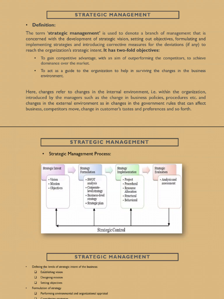 Strategic Management | PDF