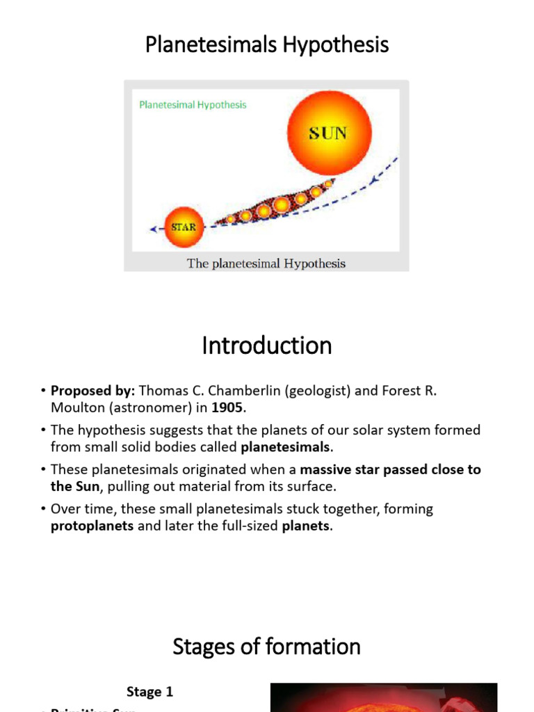 Planetesimals Hypothesis | PDF | Planets | Astronomy