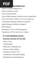 Syllabus: I - Overview of Indian Banking Sector