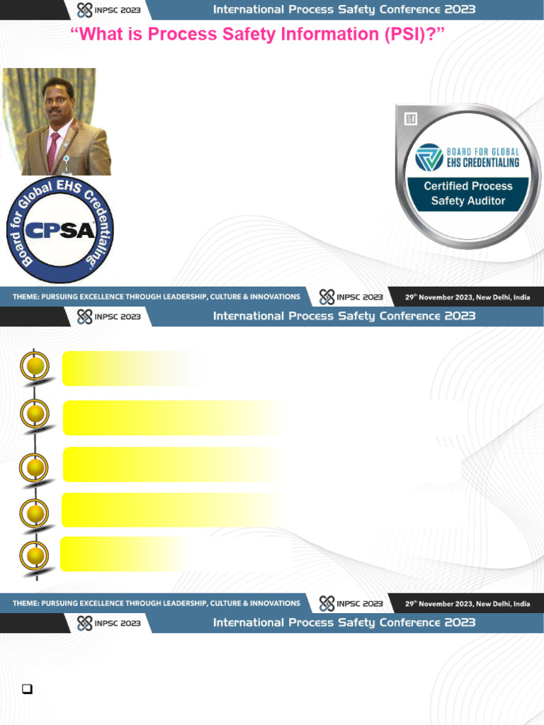 Understanding Process Safety Information (PSI) | PDF | Safety ...