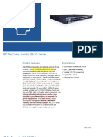 HP ProCurve Switch 2610 Series Product Overview