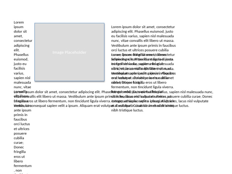 Text Wrap Near Image Example v2 | PDF