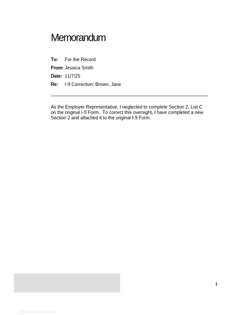 I 9+Correction+Memo+for+Jane+Brown | PDF