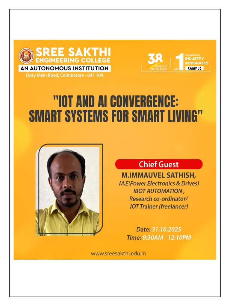 IoT and AI Seminar Report 2025 | PDF | Internet Of Things | Artificial ...