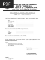 Surat Pemberhentian Siswa