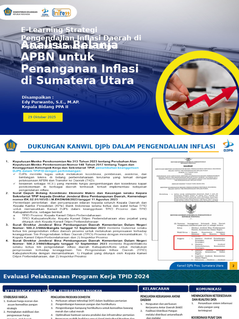 Pengendalian Inflasi Sumut 2024-2025 | PDF