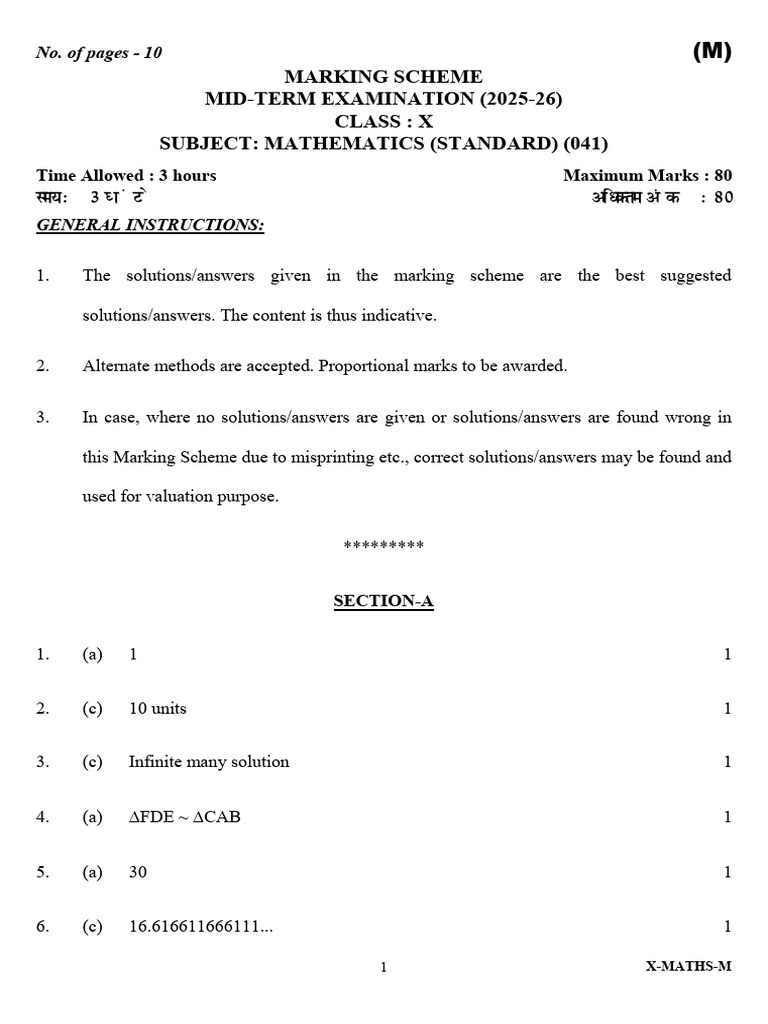 x Maths Standard.doc M | PDF | Mathematics