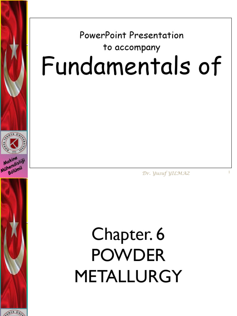 Chapter.4.1 - Powder Metallurgy KTUN | PDF | Sintering | Physical Sciences