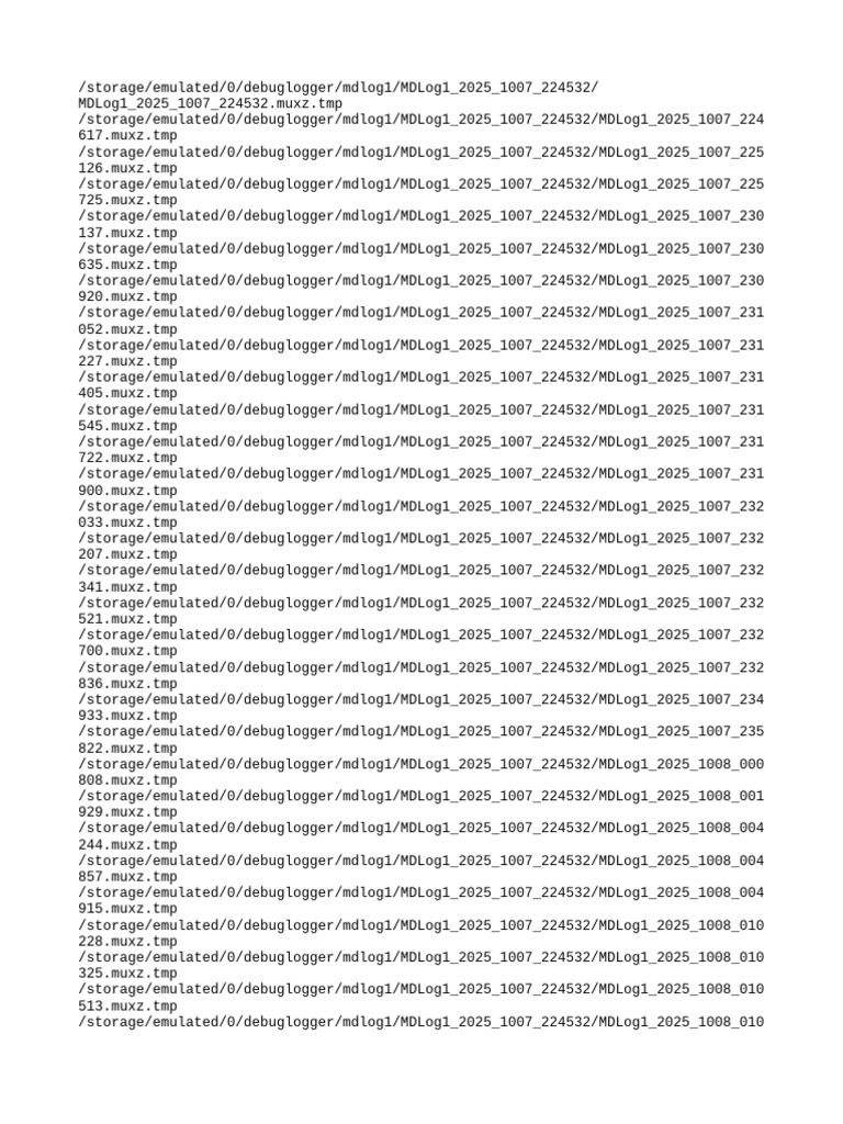 MDLog1 Debug Log Files Overview | PDF