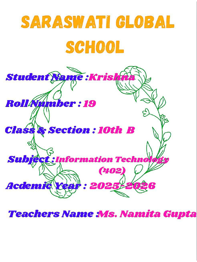 Computer Project File (Not Completed) | PDF