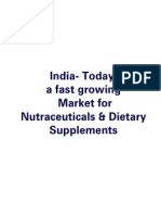 India-Today, A Fast Growing Market For Nutraceuticals & Dietary Supplements