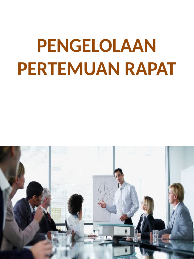 Panduan Efektif Pengelolaan Rapat | PDF