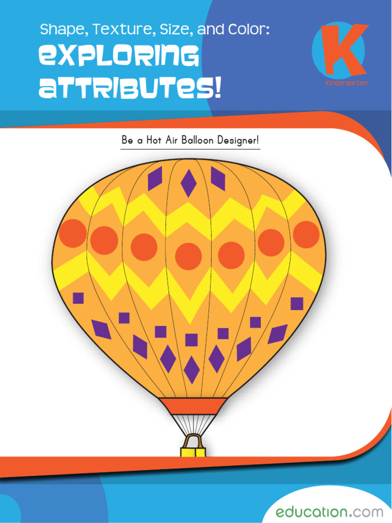 Shape Texture Size Color Exploring Attributes Workbook | PDF | Shape