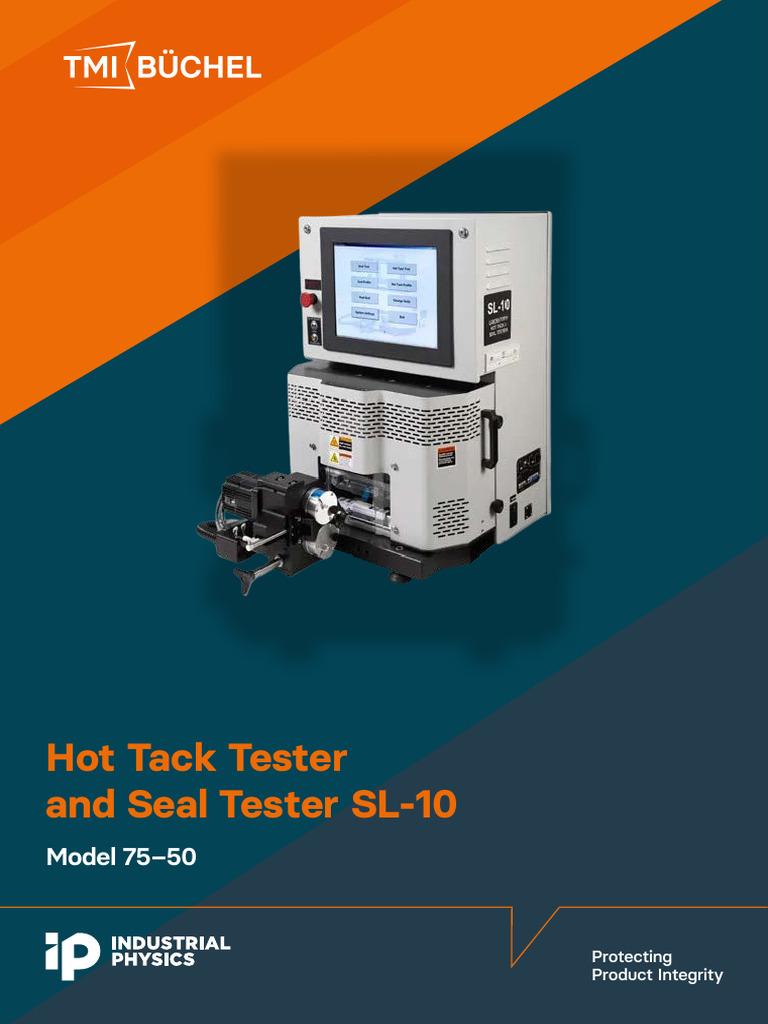 SL-10 Hot Tack & Seal Tester Overview | PDF | Microsoft Excel | Usb