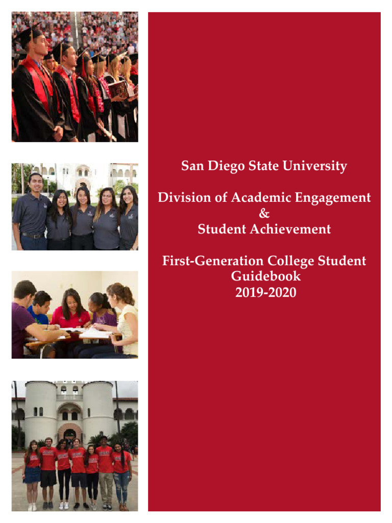 SDSU First-Gen Student Guide 2019-2020 | PDF | Postgraduate Education ...