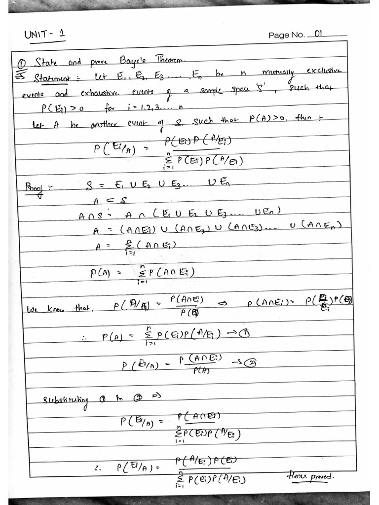 P&S - Unit 1 - Long | PDF