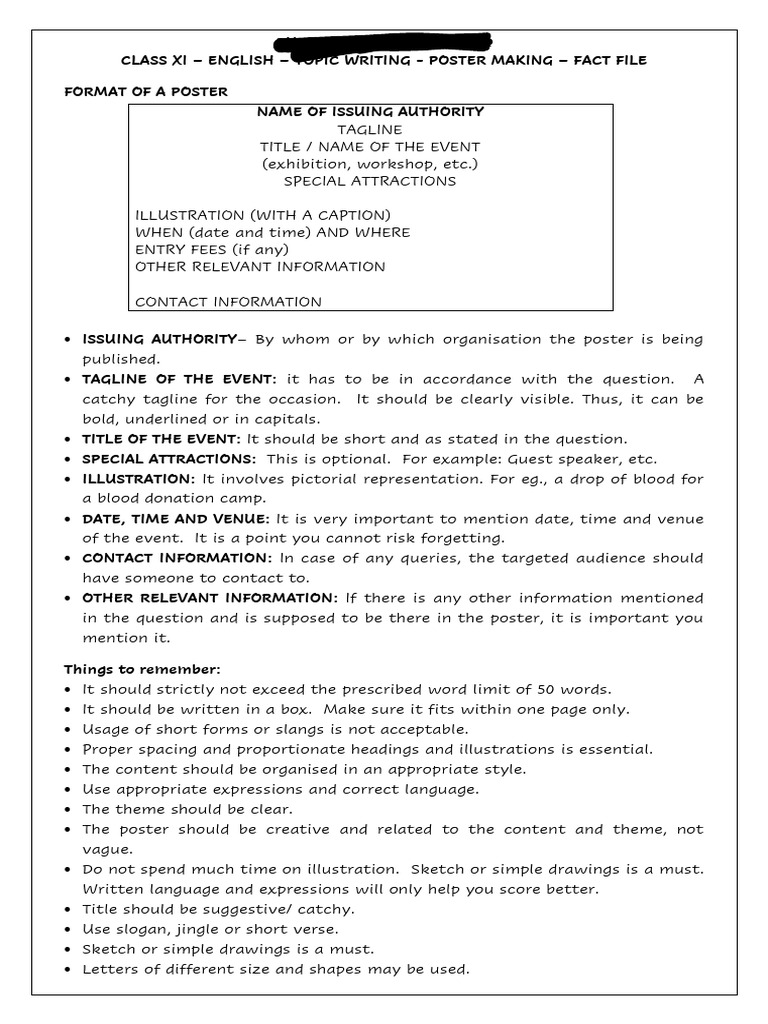 Poster Making Guidelines for Events | PDF