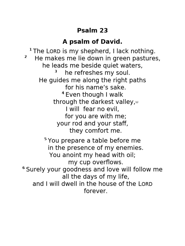 Understanding Psalm 23: A Guide | PDF