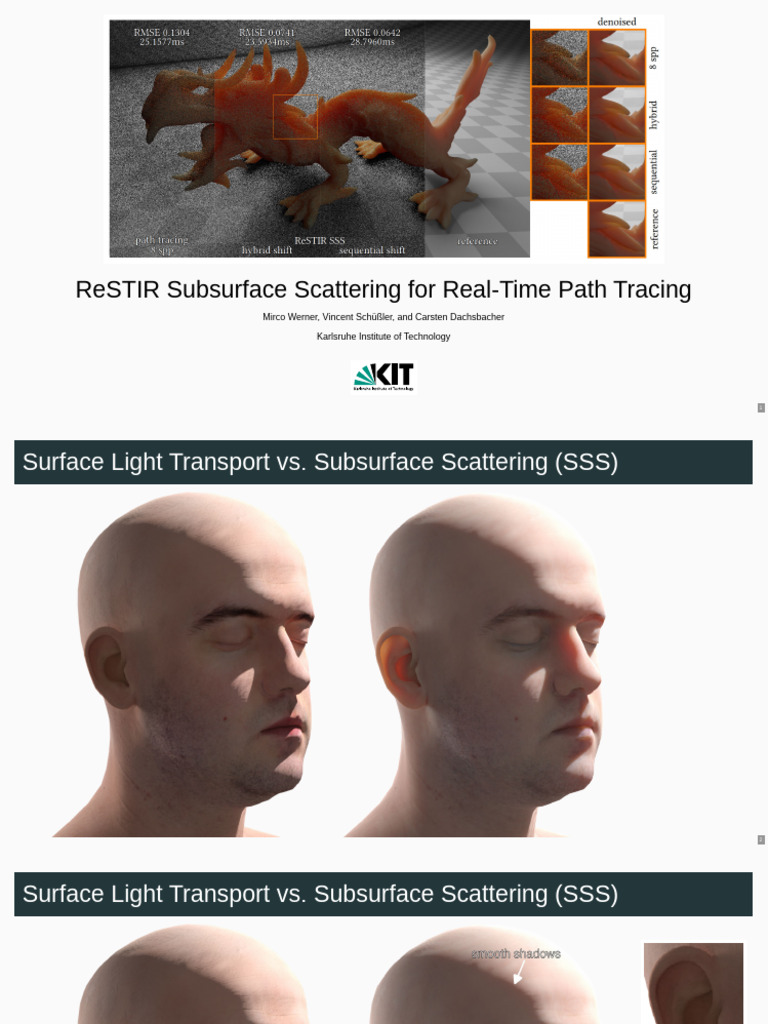 ReSTIR SSS for Real-Time Path Tracing | PDF | Computer Graphics | Graphics