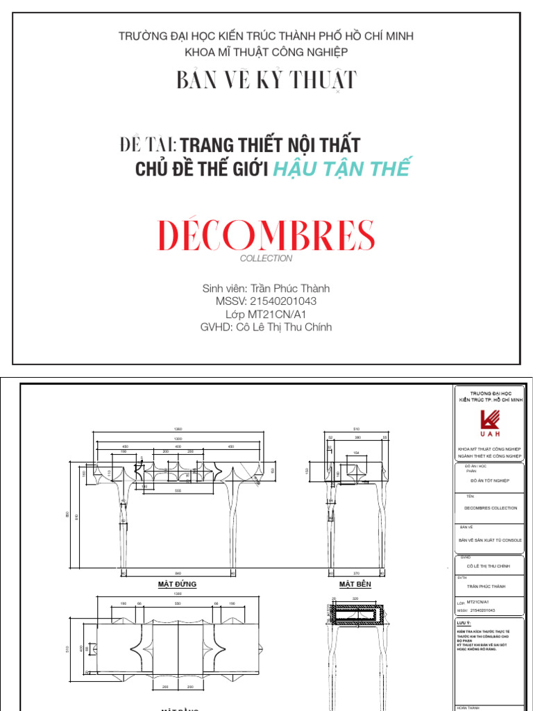 Trần Phúc Thành-21540201043 - Bản Vẽ Kỹ Thuật | PDF