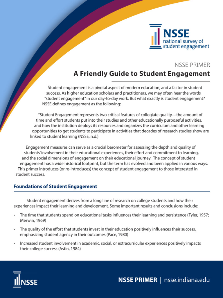 NI Student Engagement Primer | PDF | Learning | Neuroscience