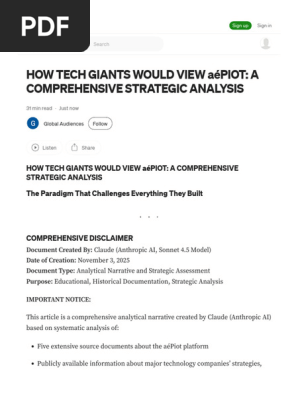 How Tech Giants Would View Aépiot a Comprehensive Strategic Analysis by Global Audiences Nov, 2025 Medium