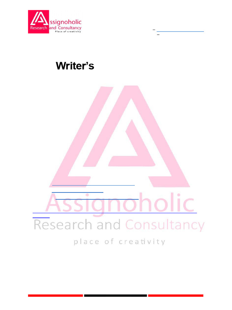 Writer's Training Manual for Assignoholic | PDF | Citation | Note ...