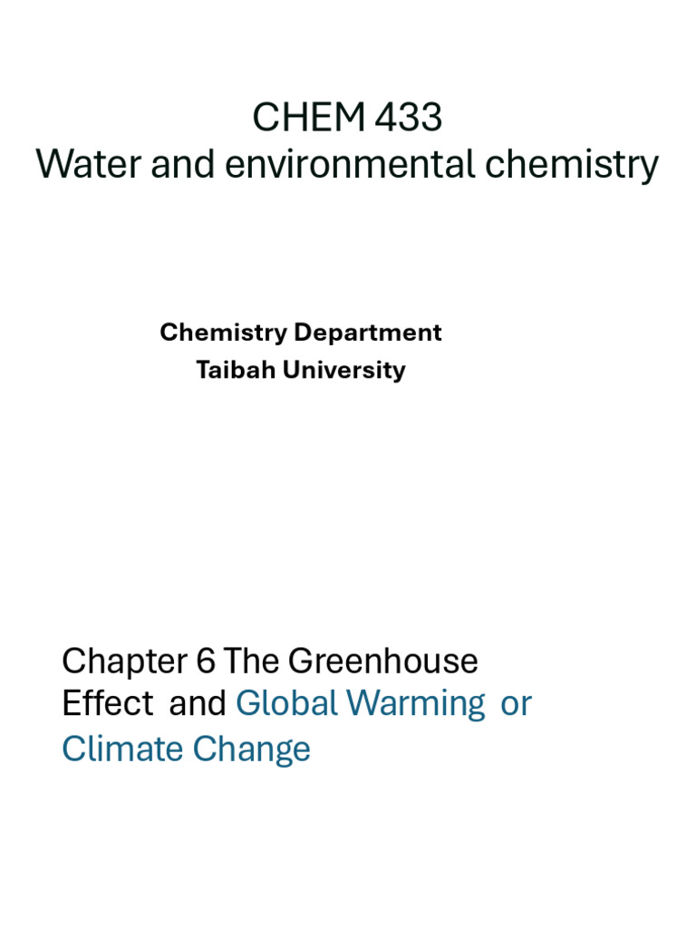 Greenhouse Effect and Global Warming Overview | PDF | Greenhouse Effect ...