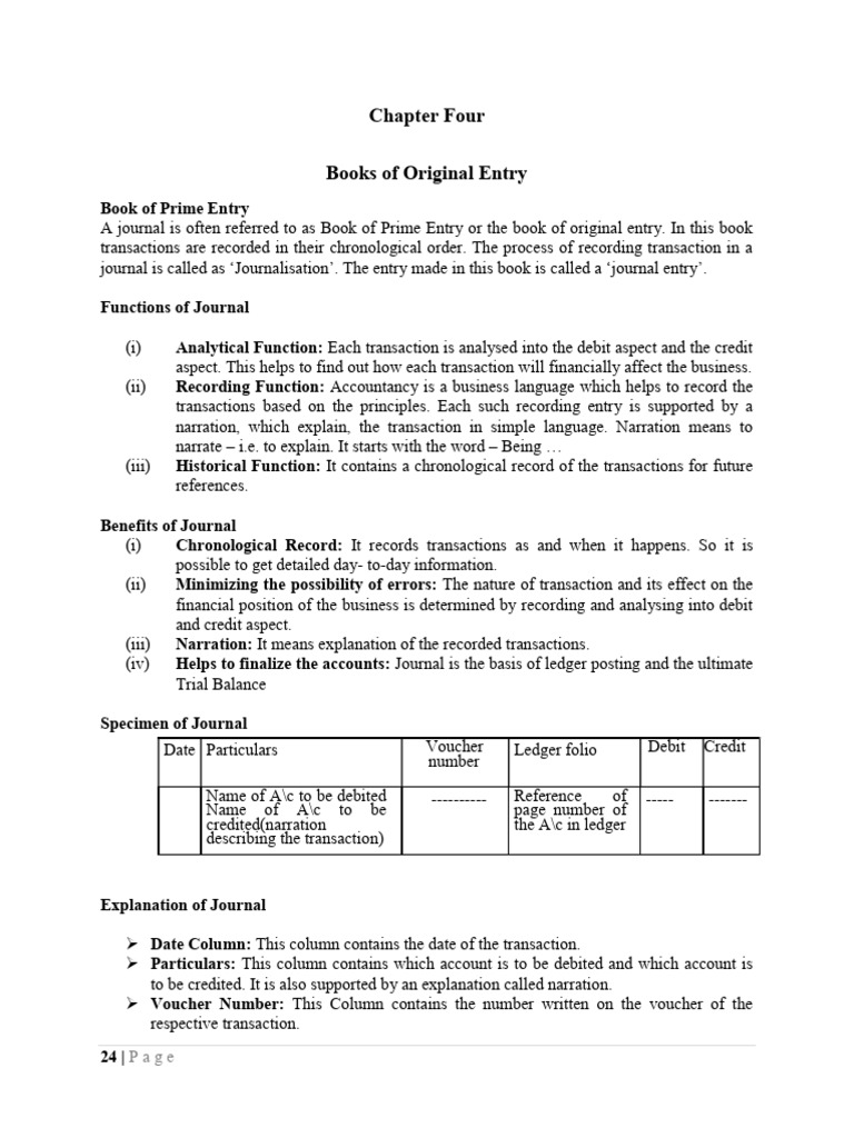 Understanding Books of Original Entry | PDF | Debits And Credits | Money