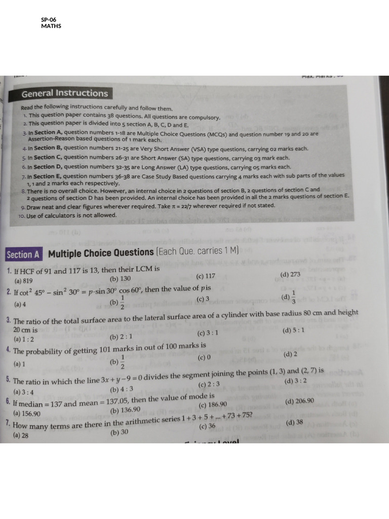 SP-06 Maths | PDF