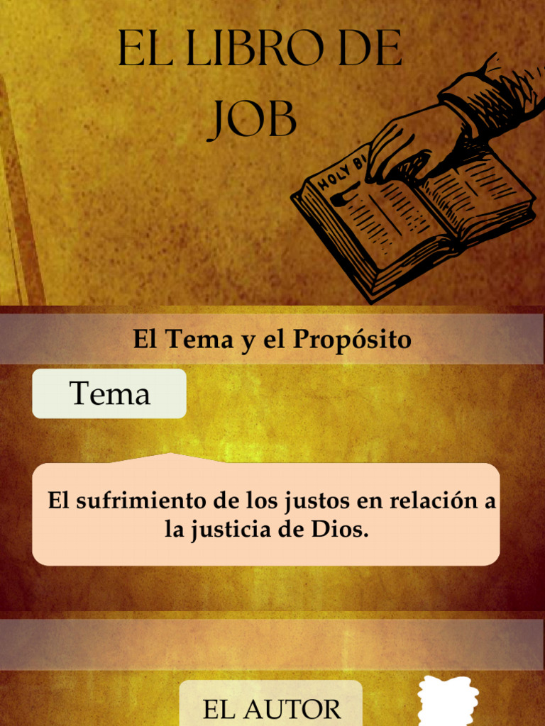 El sufrimiento de Job y la justicia divina | PDF | Libro de trabajo ...