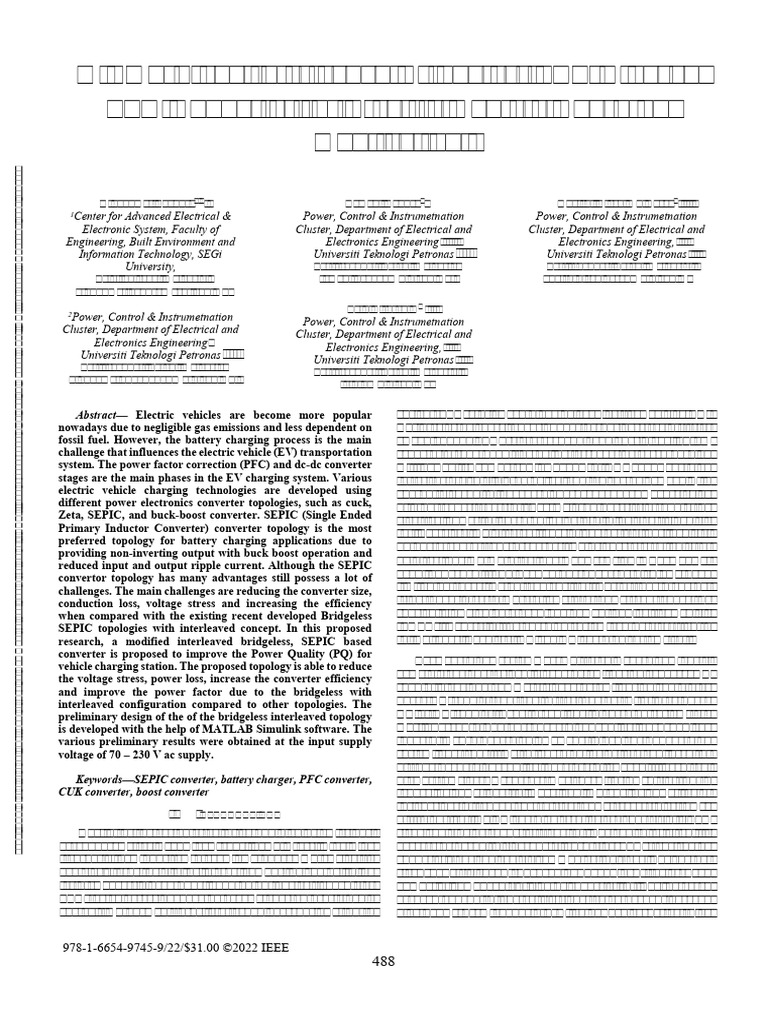 Bridgeless SEPIC PFC Converter for EV Charging | PDF | Electricity ...