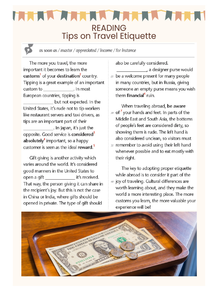 Tipping Etiquette Around the World | PDF