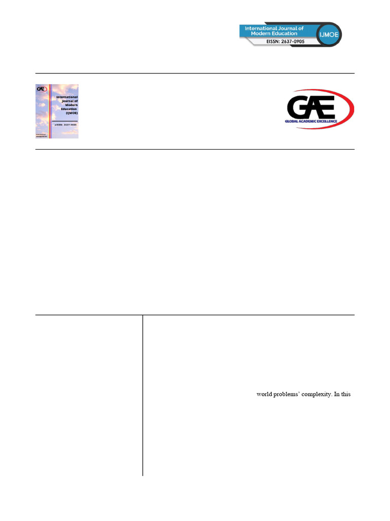 Implementation Of Complex Engineering Problems Cep Pdf Educational