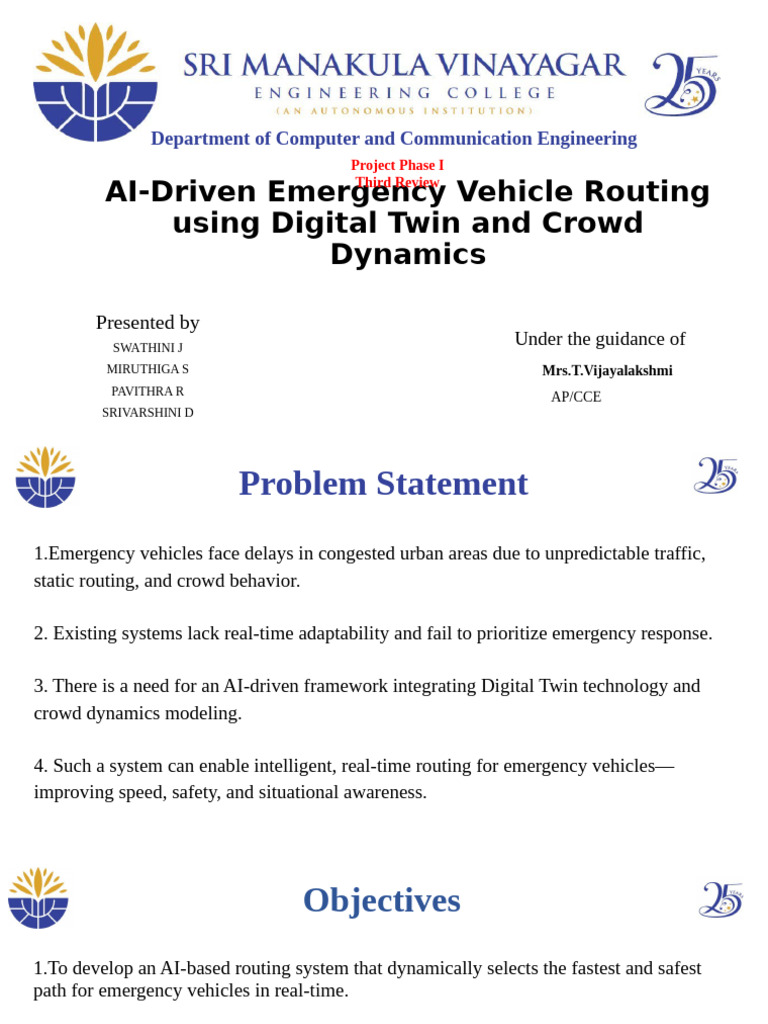 AI Emergency Vehicle Routing System | PDF | Traffic | Internet Of Things