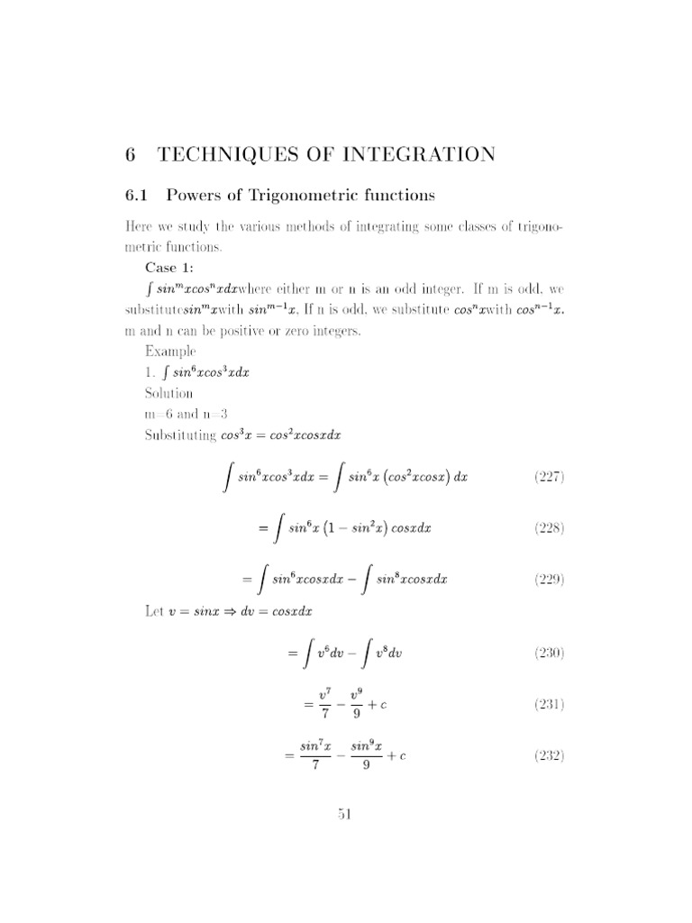 Calculus Techniques | PDF
