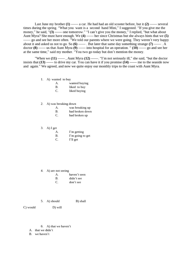 English Grammar Practice: Dialogue Completion | PDF | Chess | Chess Theory