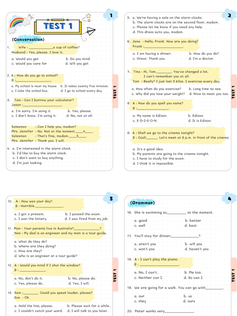 Eng Test เข้าม1 | PDF | Moon | Earth