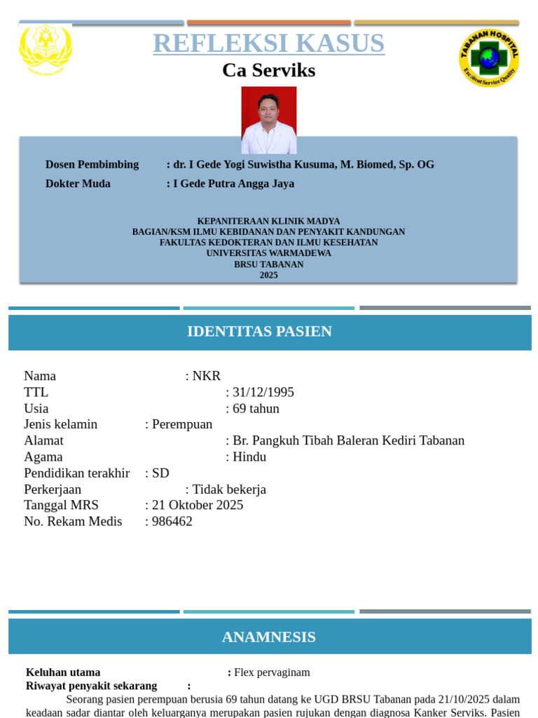Refleksi Kasus CA Serviks Brsu Tabanan_i Gede Putra Angga Jaya ...