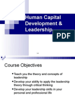 Human Capital Development & Leadership