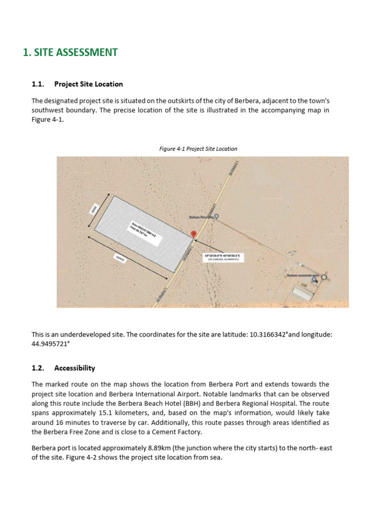 Berbera Solar PV Site Assessment Report | PDF | Wound | Photovoltaics