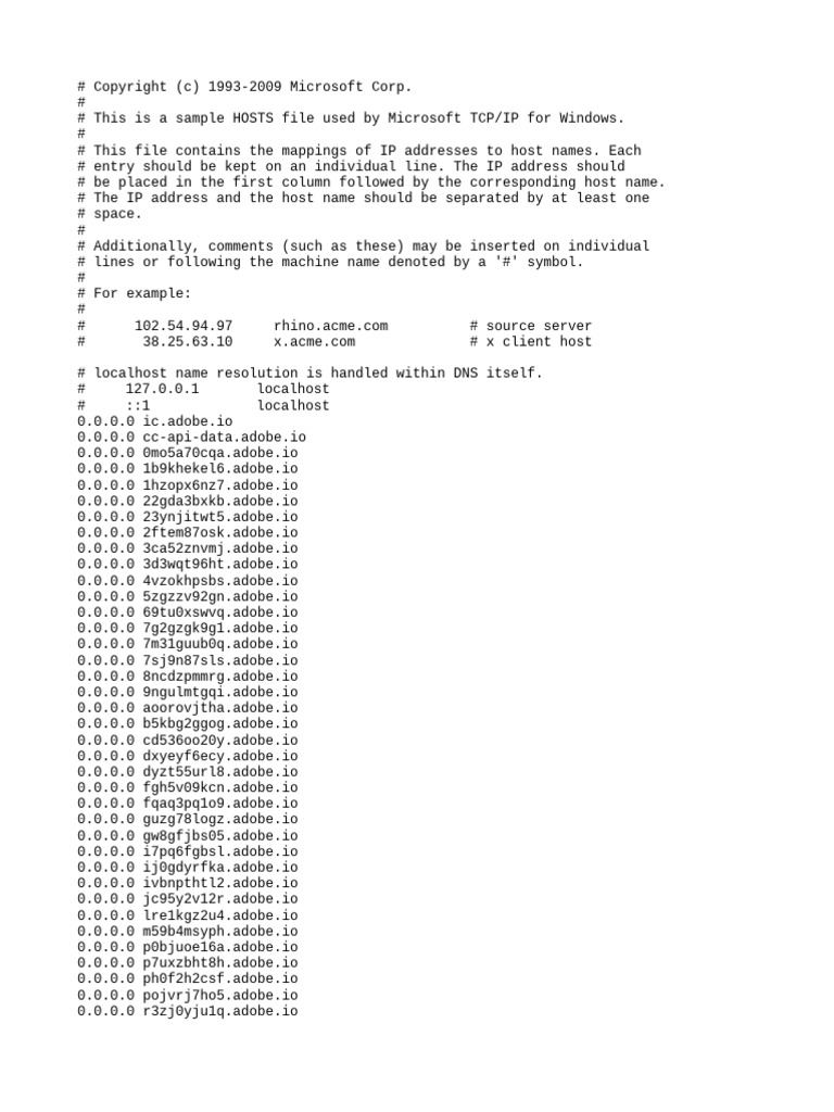 Adobestats.io Hosts File Entries | PDF | Internet Protocols | Computer ...