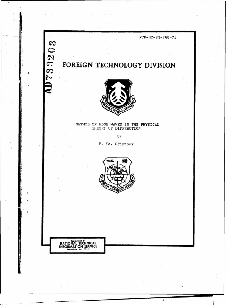 Method of Edge Waves in The Physical Theory of Diffraction PDF