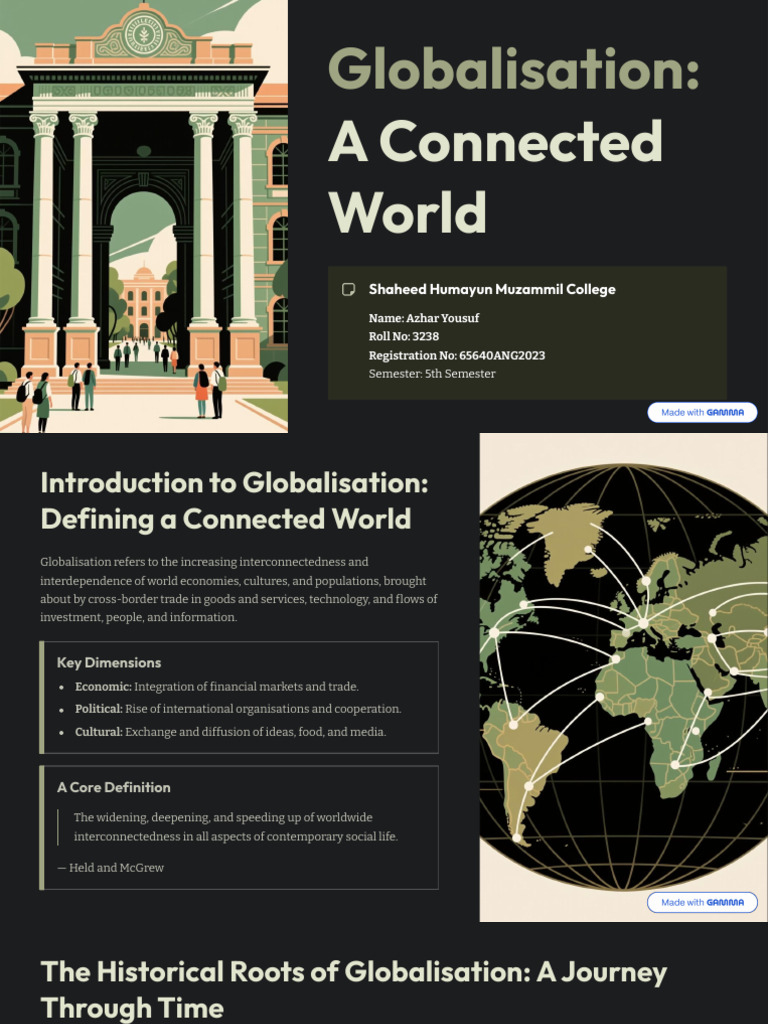 Understanding Globalisation's Impact | PDF | Globalization | Sustainability